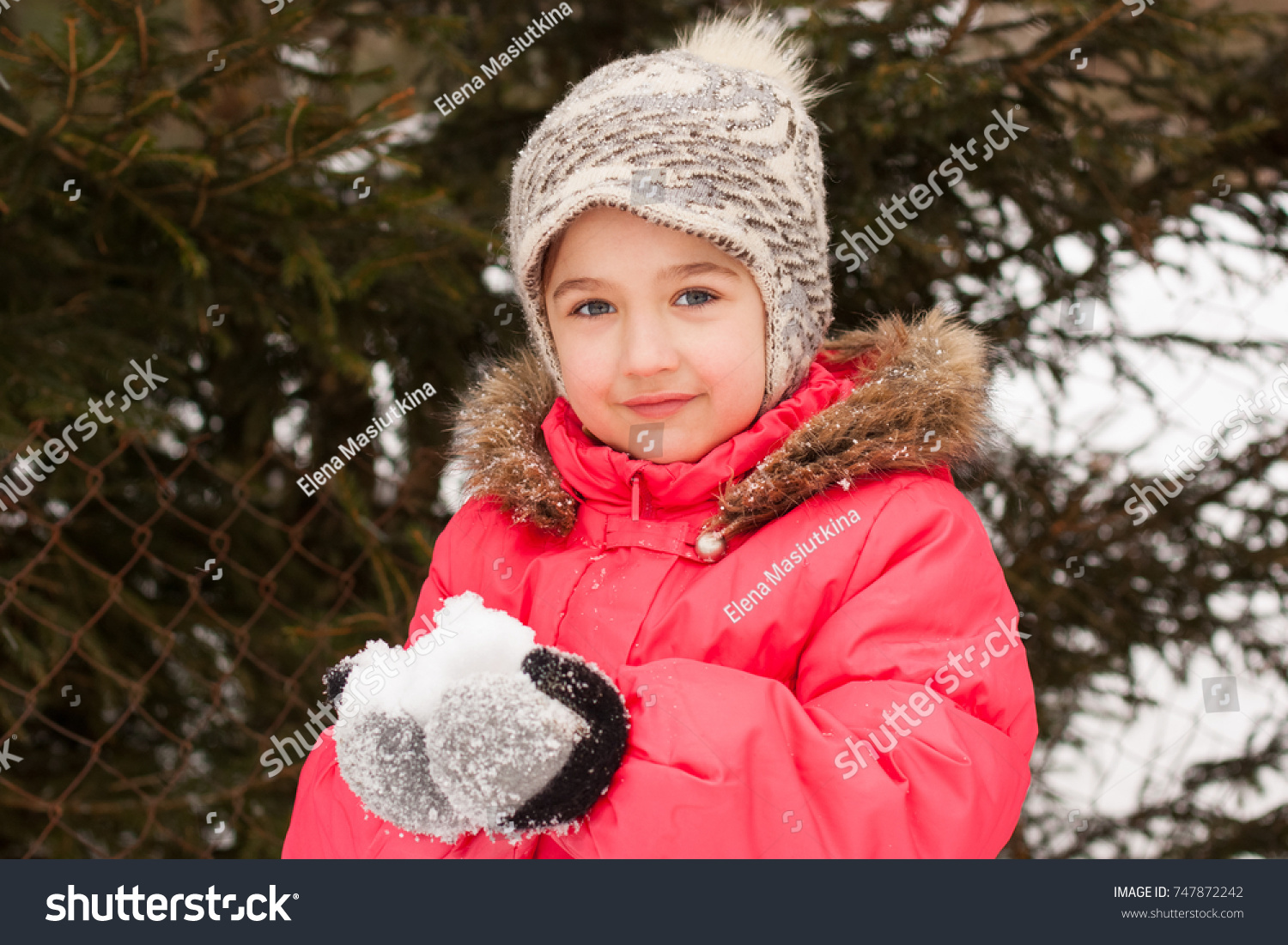 fluffy snow jacket