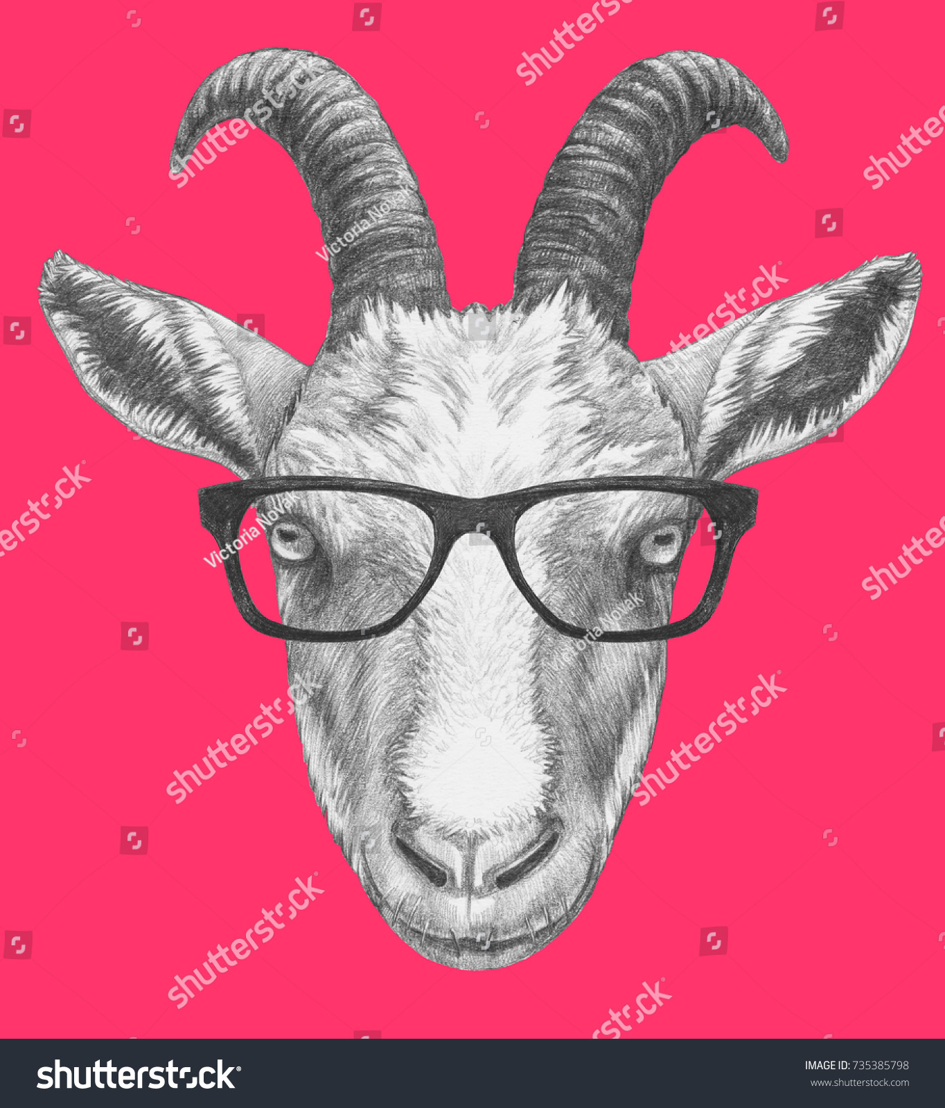 goat horn glasses