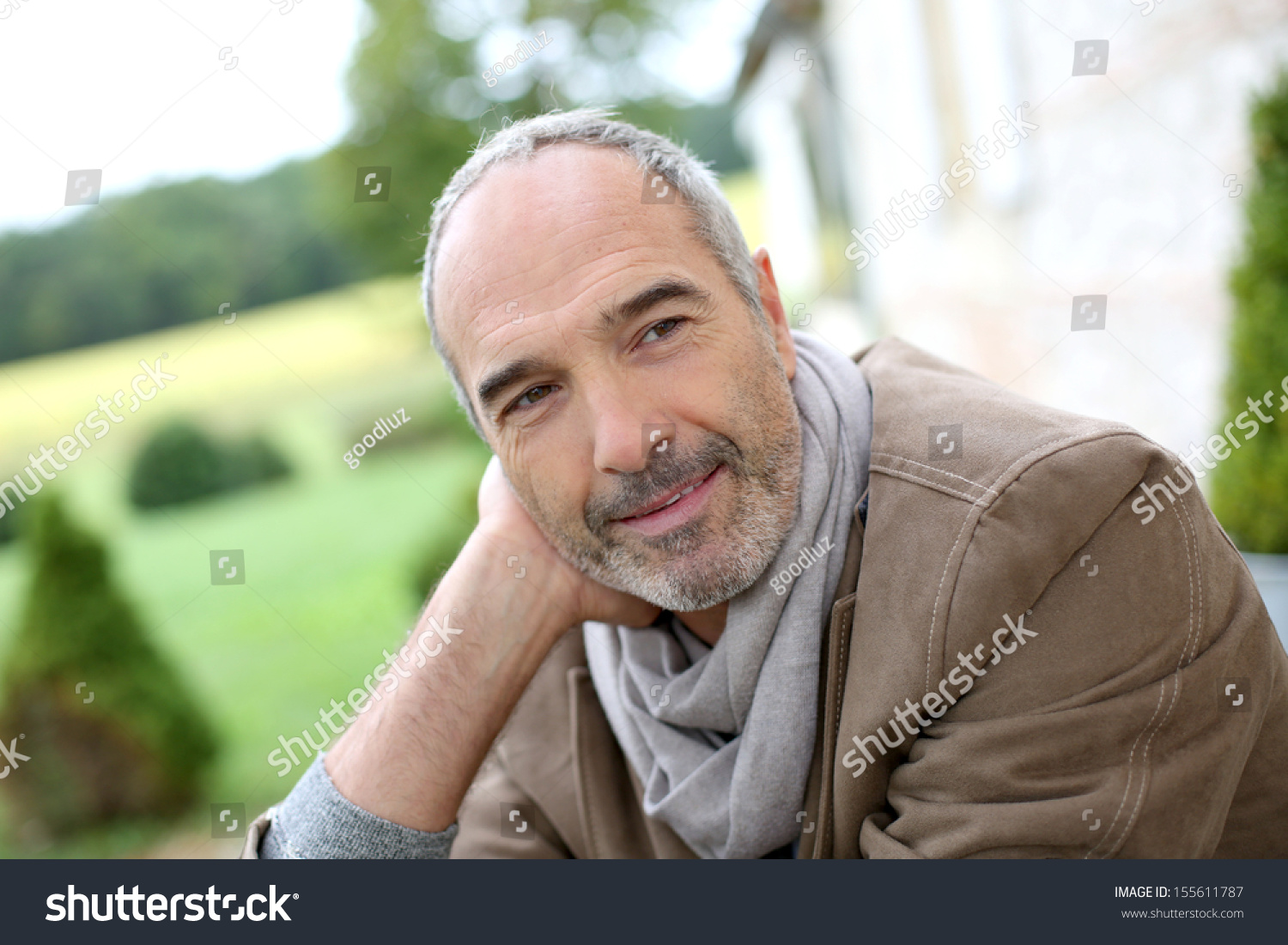 Portrait Of Handsome 50-Year-Old Man Stock Photo 155611787 : Shutterstock