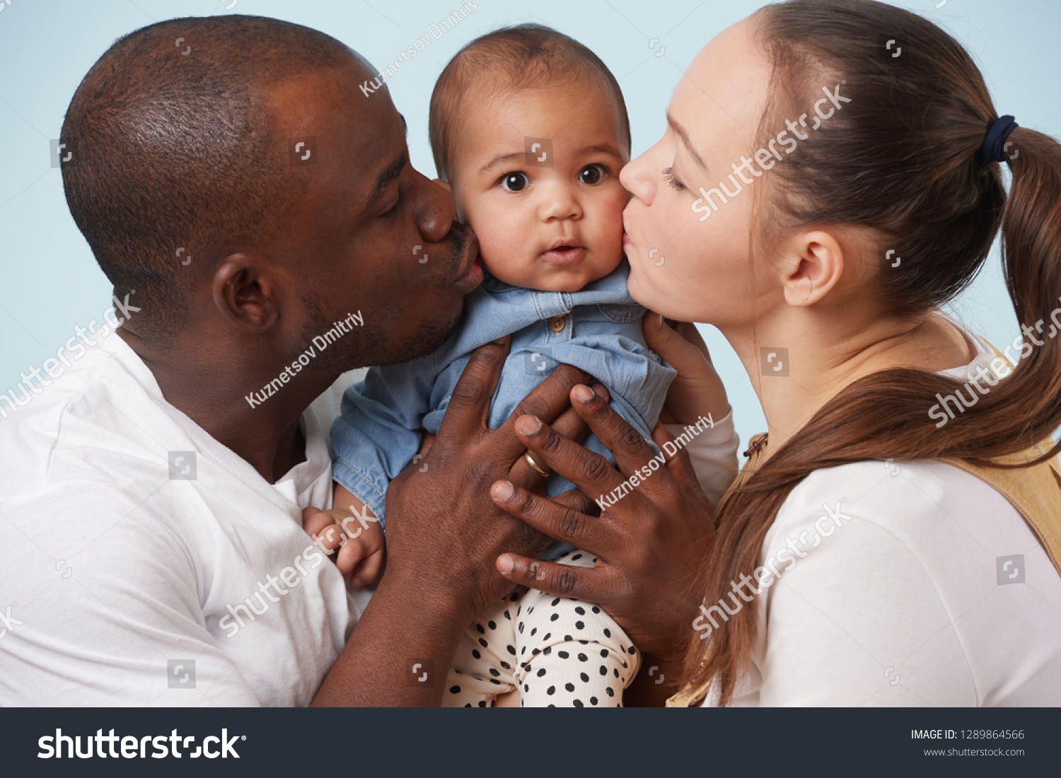 black mom and white dad babies