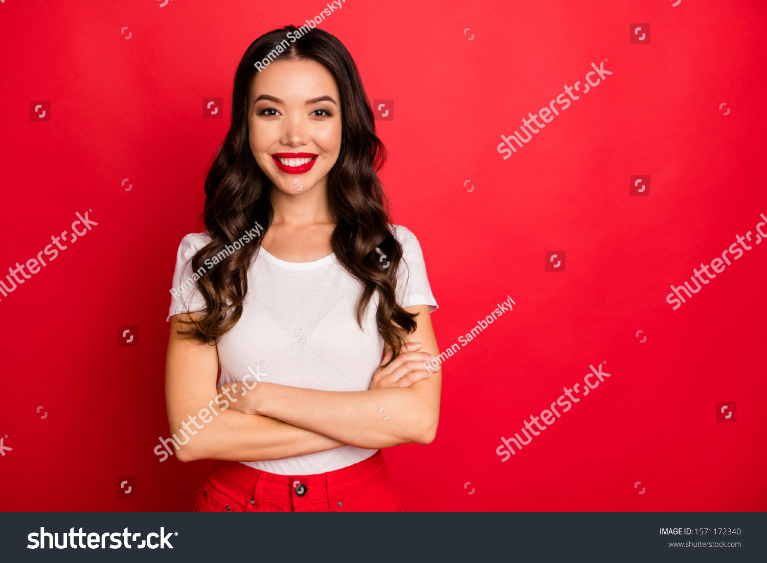 Portrait Her She Nice Attractive Pretty Stock Photo 1571172340 ...