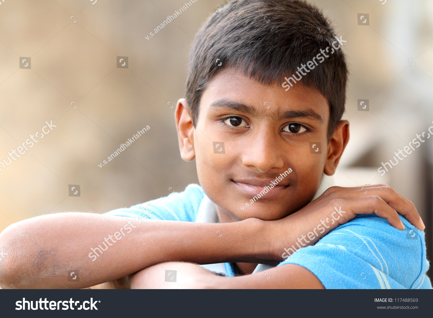 Portrait Indian Teen Boy Stockfoto Jetzt Bearbeiten