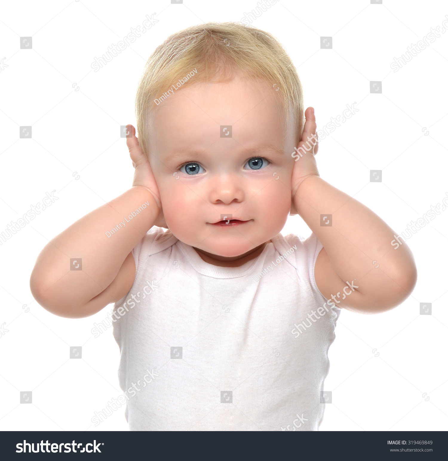 Portrait Infant Child Baby Toddler Sitting Stock Photo 319469849 ...