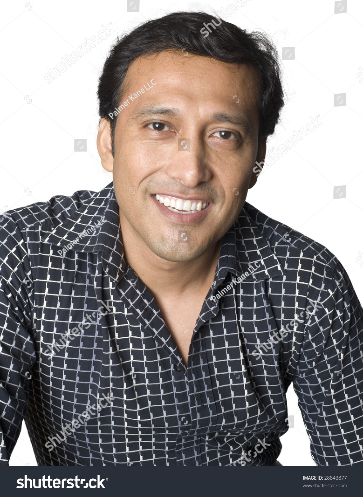 Portrait Of Latino Man Smiling Stock Photo 28843877 : Shutterstock