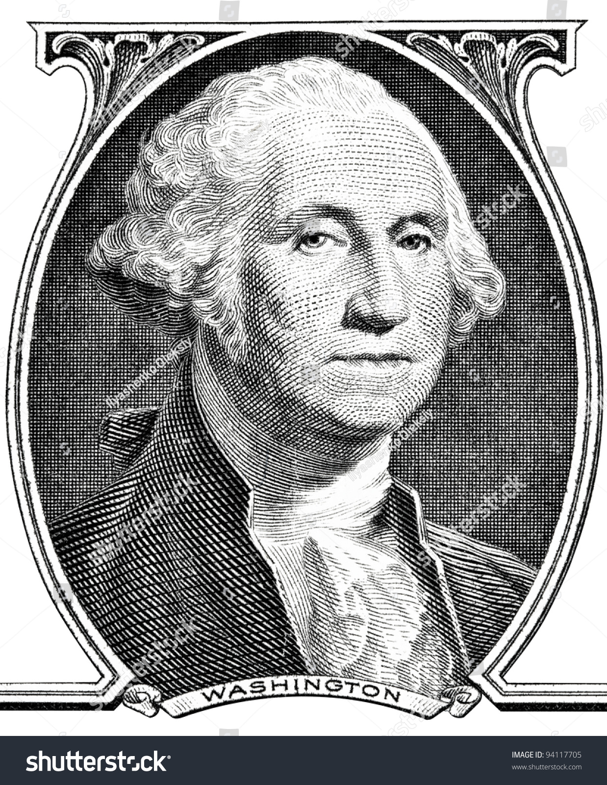 Portrait President George Washington Stock Photo 94117705 - Shutterstock