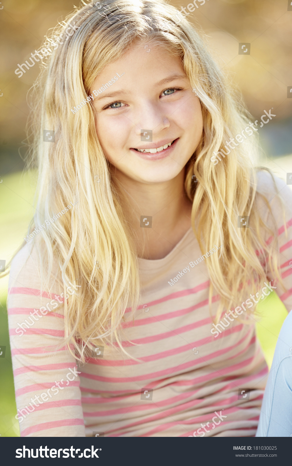 Portrait Of Pretty Girl In Countryside Stock Photo 181030025 : Shutterstock