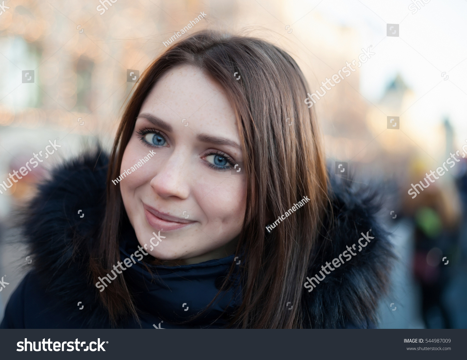 Portrait Pretty Young White Girl Posing Stock Photo (Edit Now) 544987009