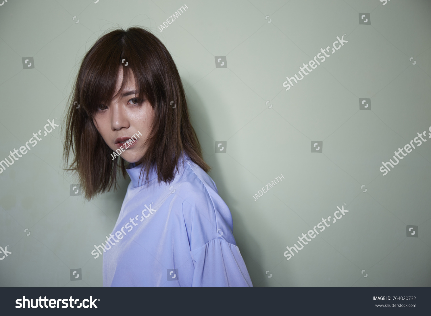 Portrait Short Hair Asian Girl On Stock Photo Edit Now 764020732