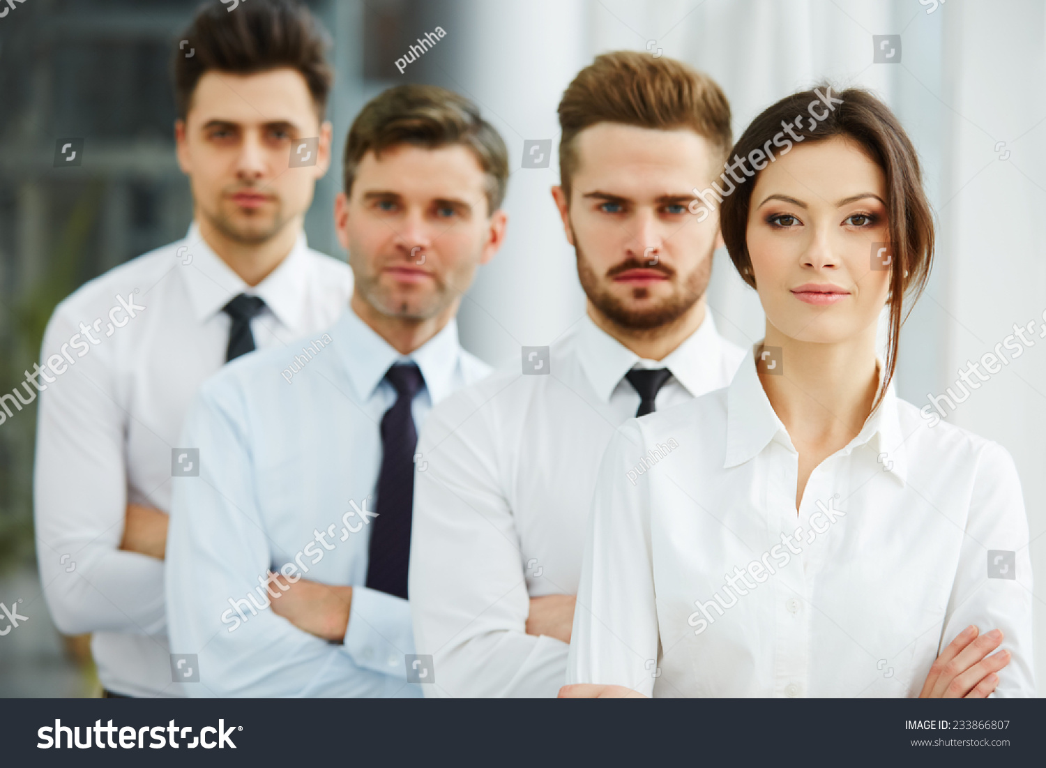 Portrait Successful Business People Team Stock Photo 233866807 ...