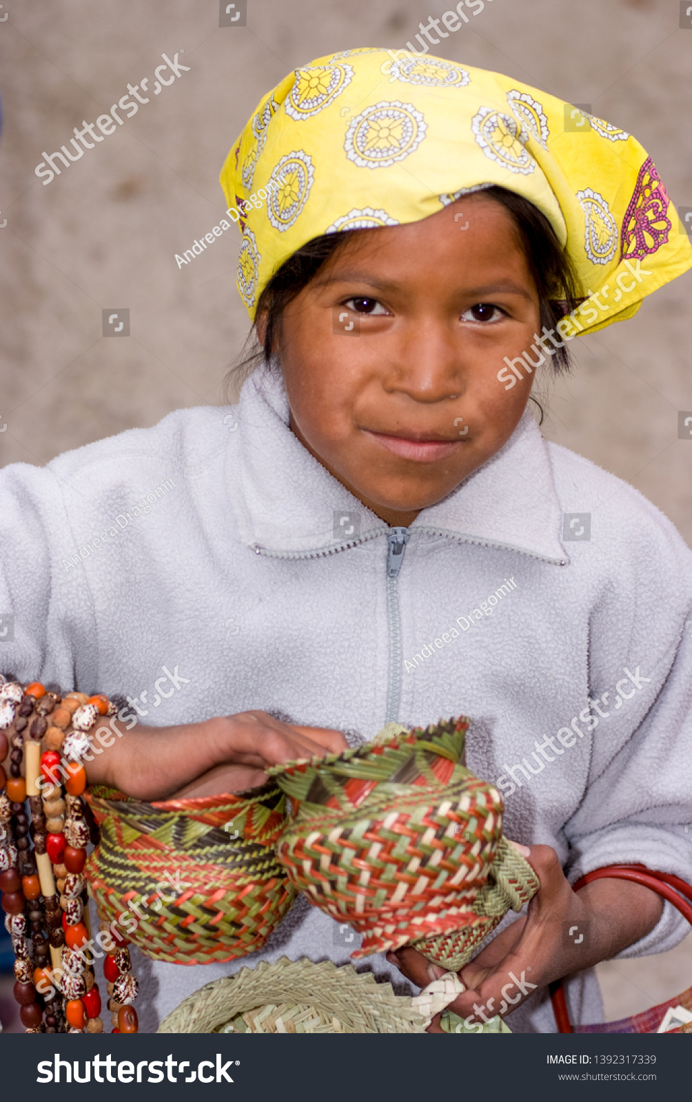 Portrait Tarahumara Indian Woman Selling Handwoven Stock Photo Edit Now