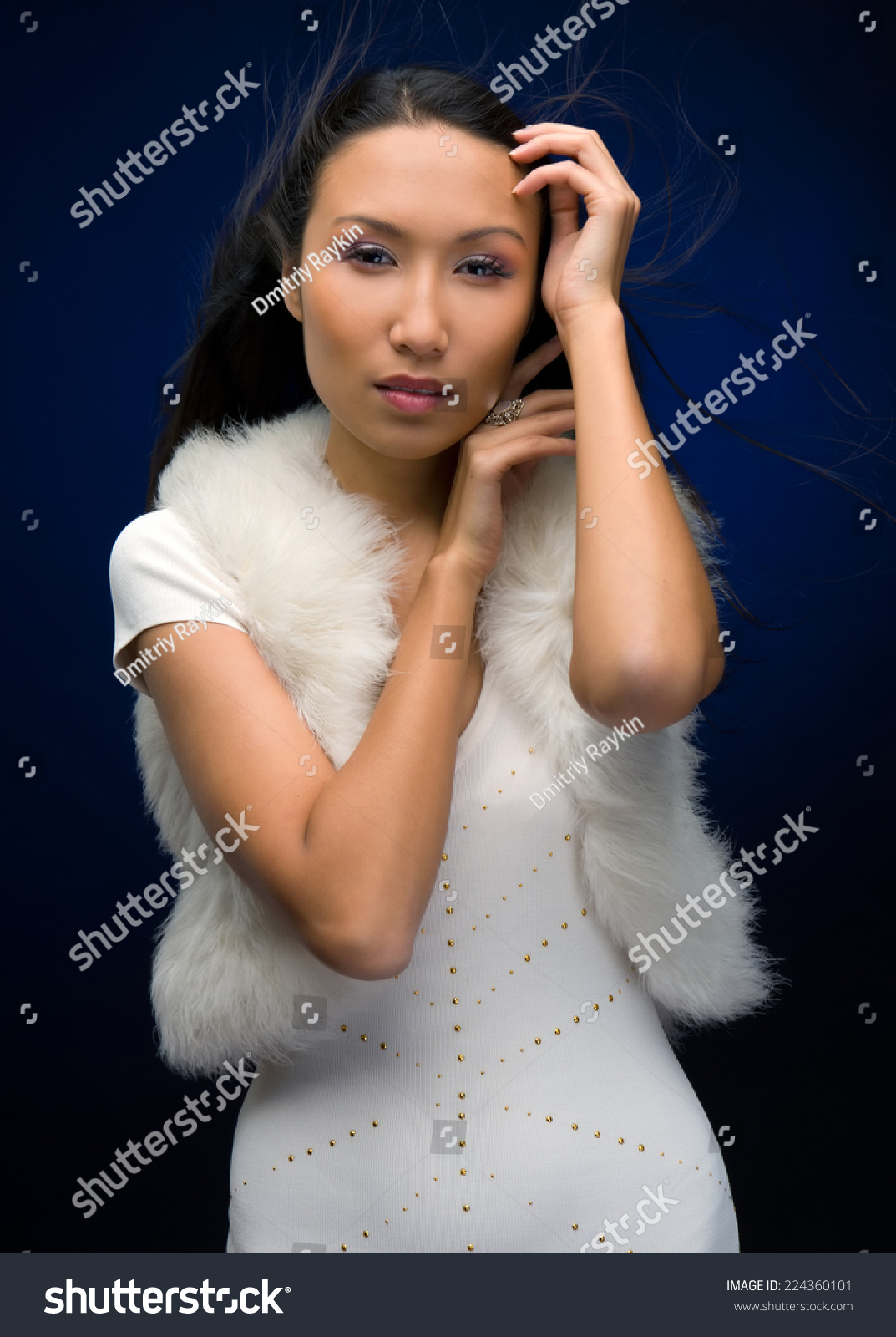 Portrait Beautiful Asian Woman Torso Stock Photo 224360101 | Shutterstock