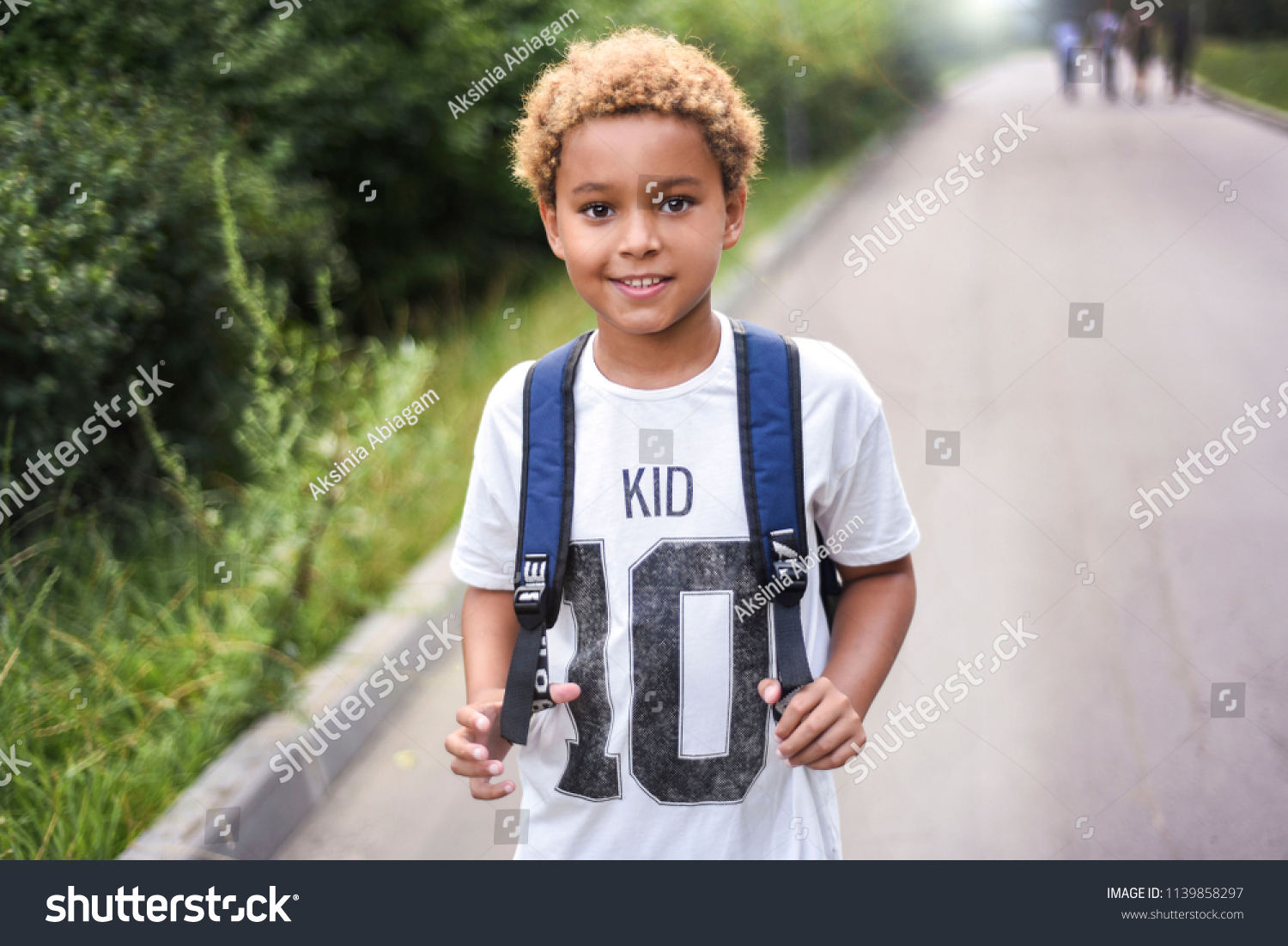 Download Portrait Cute African American Boy Who Stock Photo Edit Now 1139858297