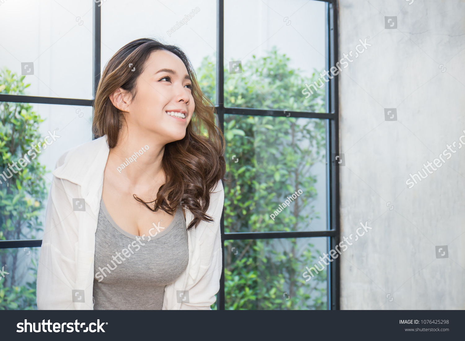 Portrait Young Beautiful Asian Sexy Woman Stock Photo Edit Now