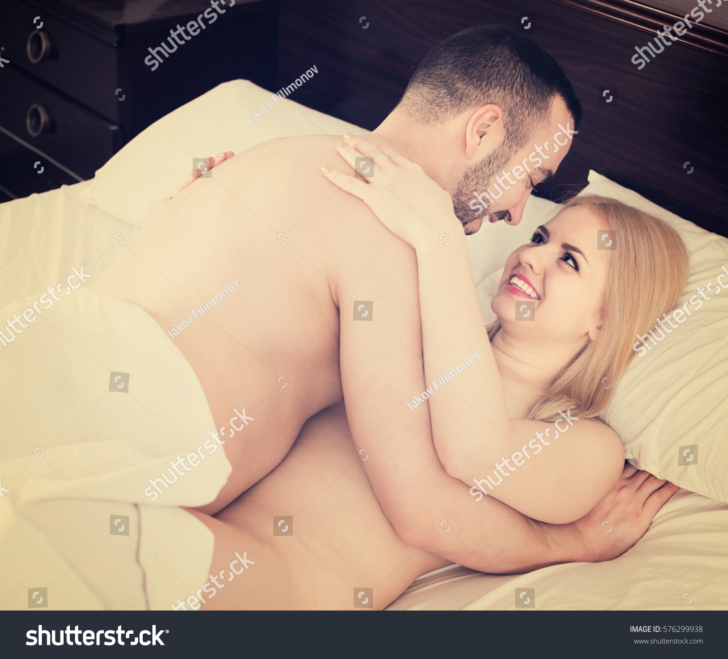 Couple making love