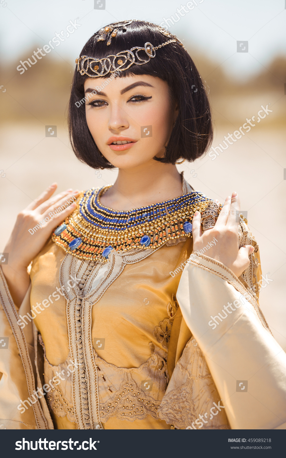 Portrait Young Woman Luxury Makeup Beautiful Stock Photo 