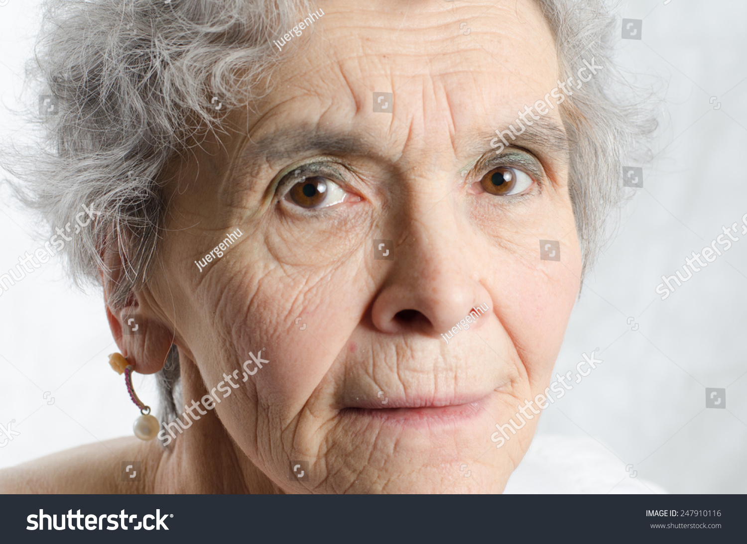 Portrait Old Woman Close Up Stock Photo 247910116 Shutterstock