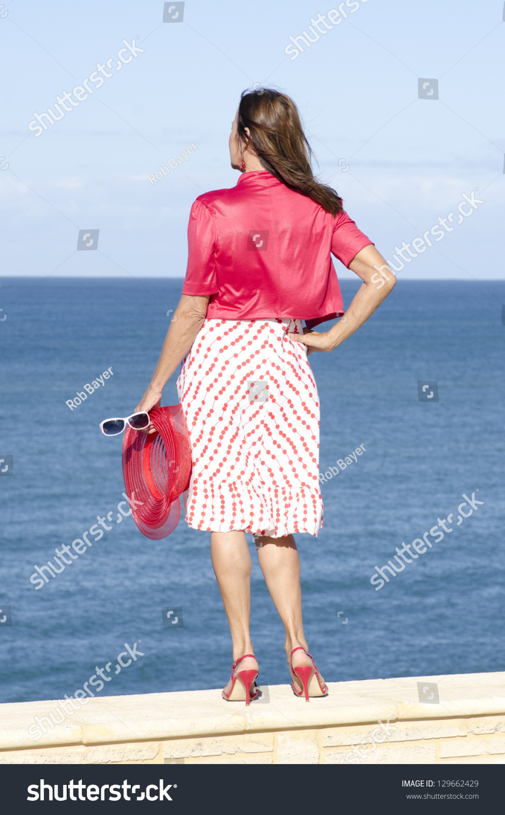 Portrait Sexy Attractive Mature Woman Dressed Stock Photo Shutterstock