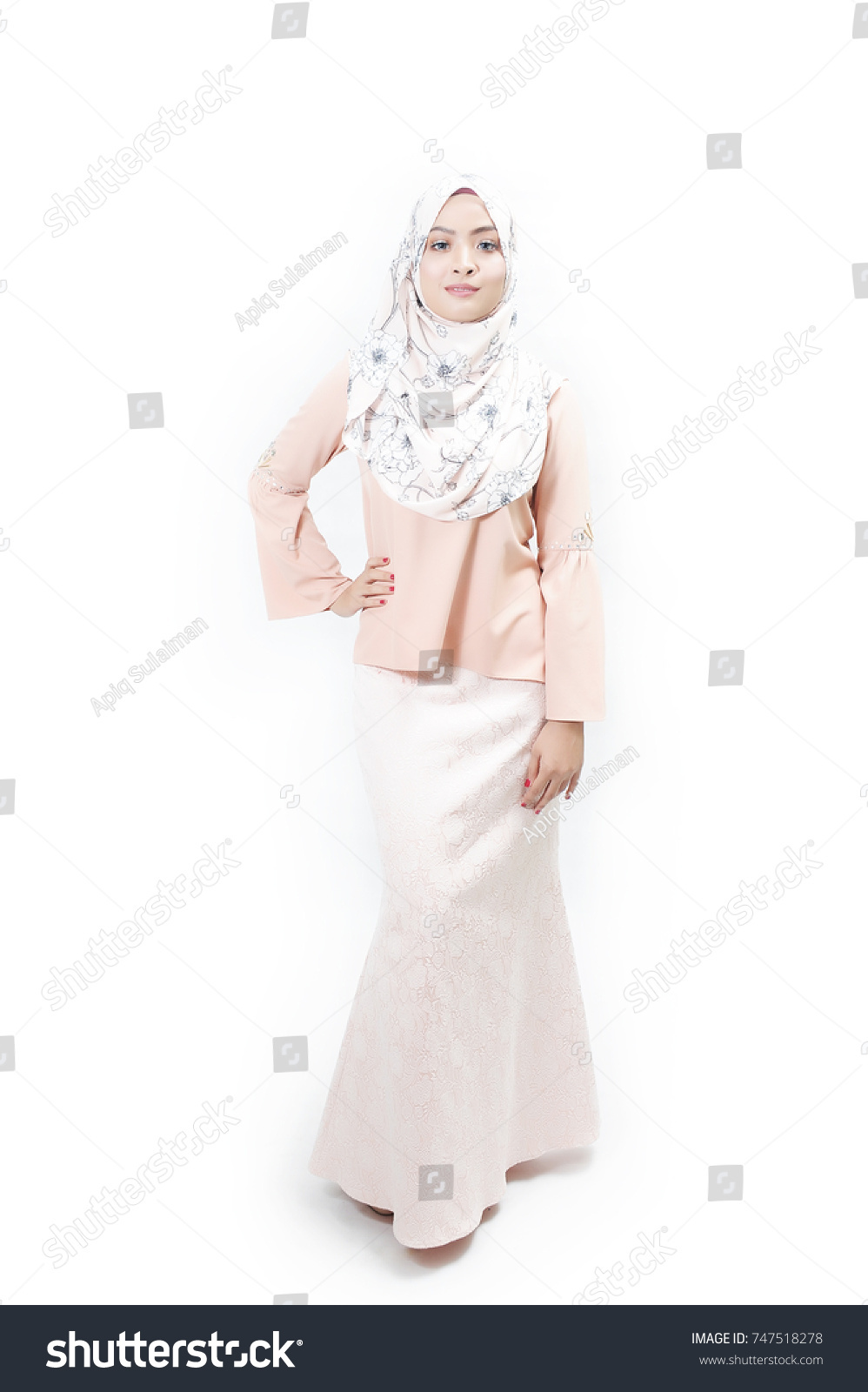 Portraiture Beautiful Young Muslim Girl Wearing Stock Photo Edit
