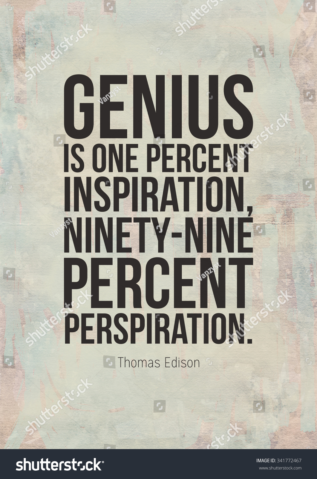 Poster Motivational Quote By Thomas Edison Stock Photo Edit Now