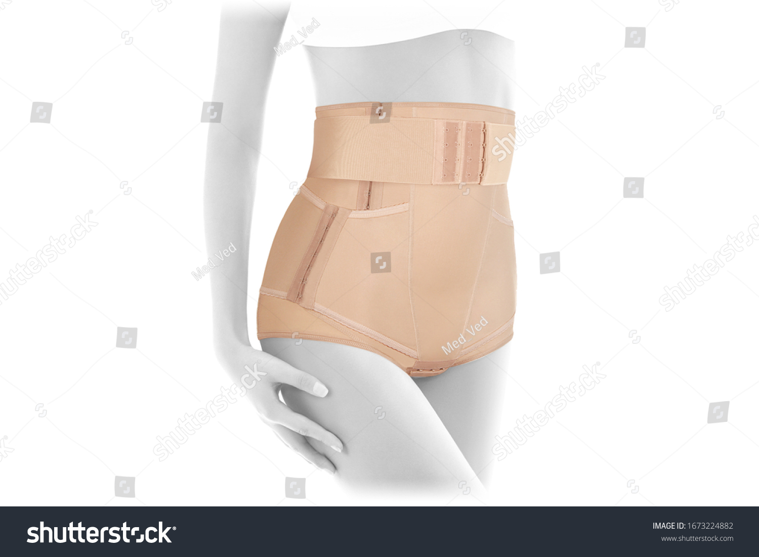 Postnatal Bandage Medical Compression Underwear Orthopedic Stock Photo