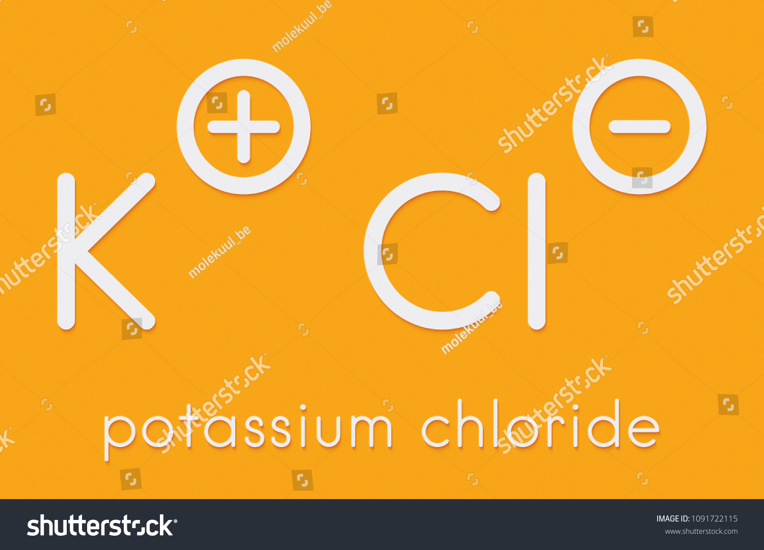 Potassium Chloride Used Lethal Injections Fertilizer Stock Illustration ...