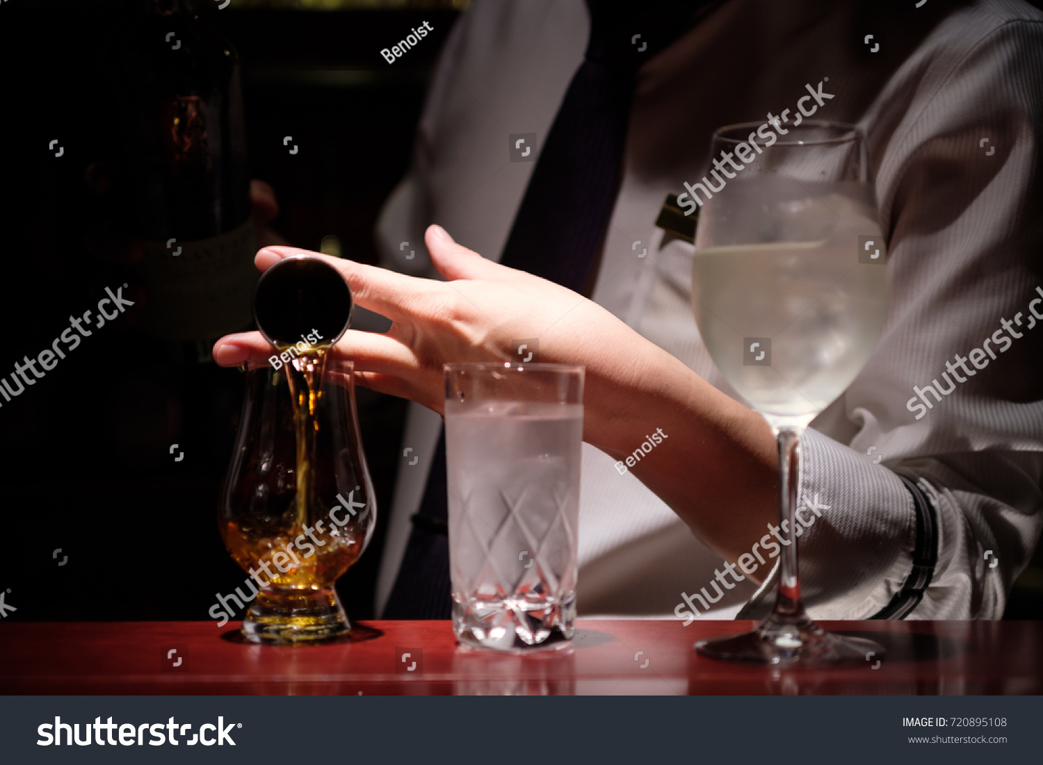 Pouring Whiskey Fancy Bar Tokyo Stock Photo Edit Now