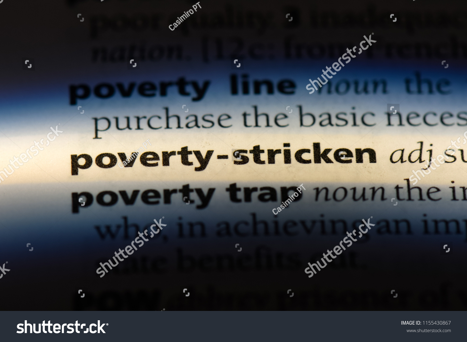 poverty-stricken-word-dictionary-poverty-stricken-stock-photo