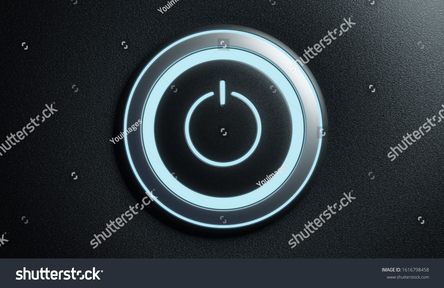 Power Start Button Ignition Launching Button Stock Illustration 1616798458
