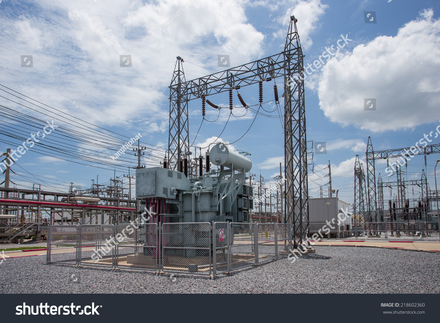 Power Transformer Substation Stock Photo 218602360 - Shutterstock