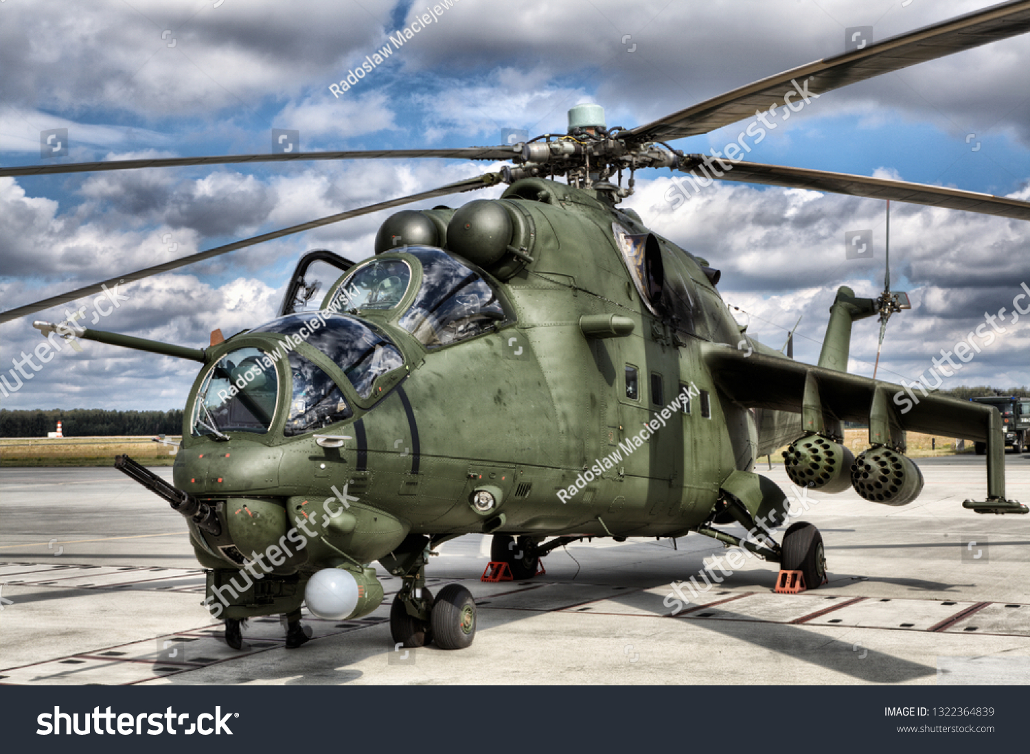 Poznan Polandmay 23 2018 Mil Mi24 Stock Photo Edit Now 1322364839