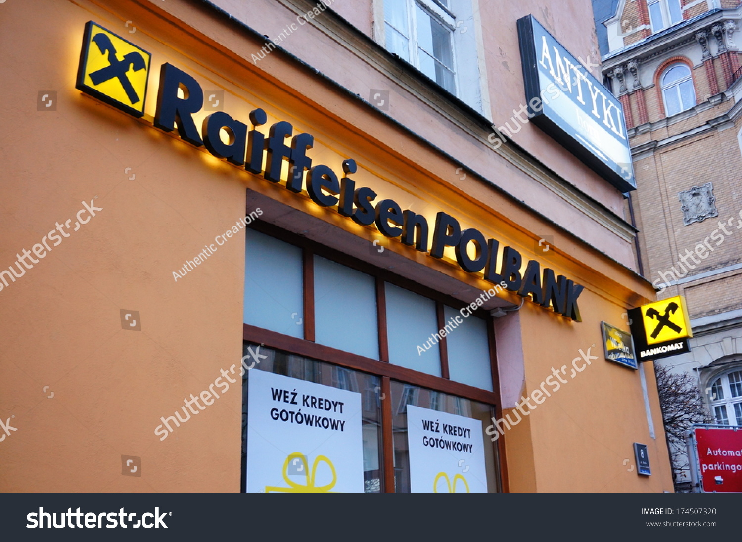 Poznan Poland November 30 2013 Raiffeisen Stock Photo ...