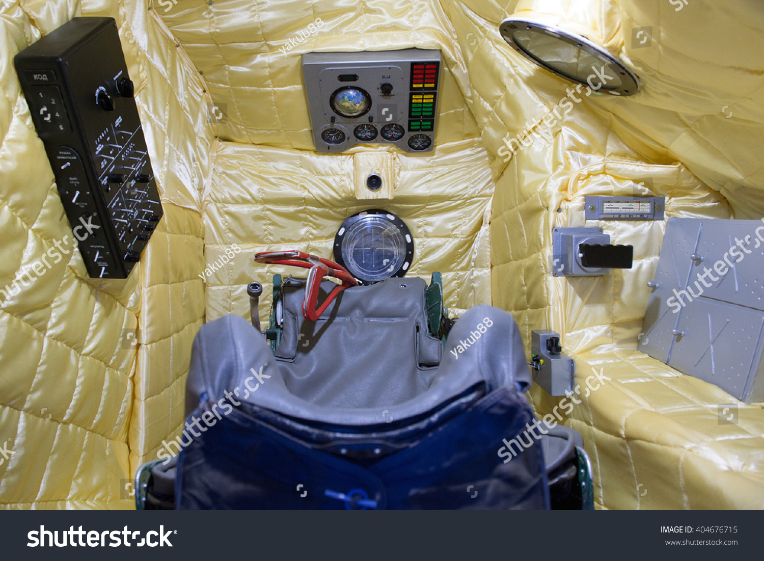 Prague April 11 Replica Cockpit Spaceship Stock Photo 404676715 ...