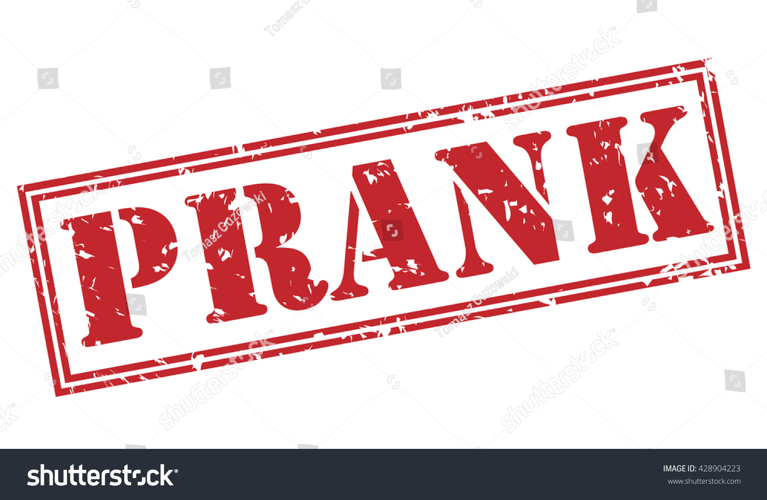 Prank Stamp Stock Illustration 428904223