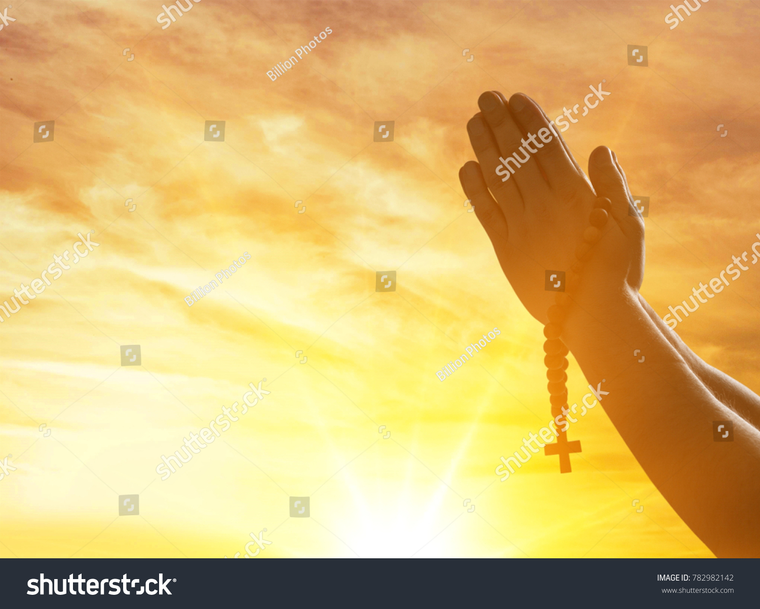 Praying Hands Cross Stock Photo 782982142 | Shutterstock