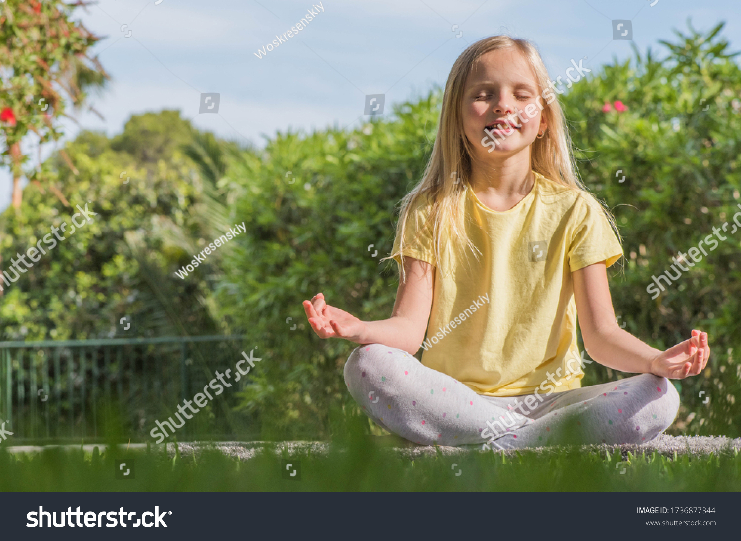 Pre Teen Girl Practicing Gymnastics Home Stock Photo 1736877344 ...