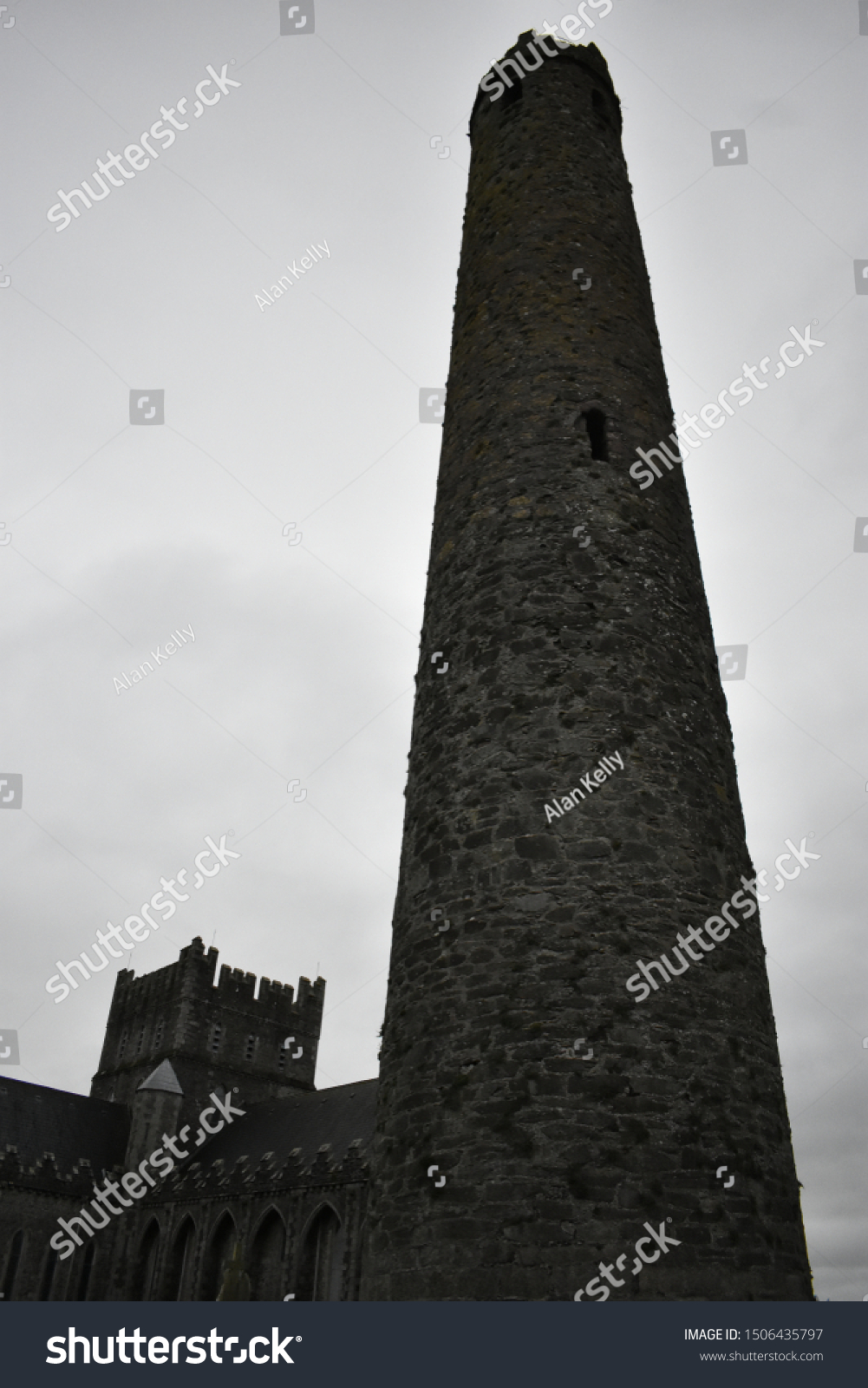Prehistoric Round Tower St Brigids Cathedral Stock Photo 1506435797 ...