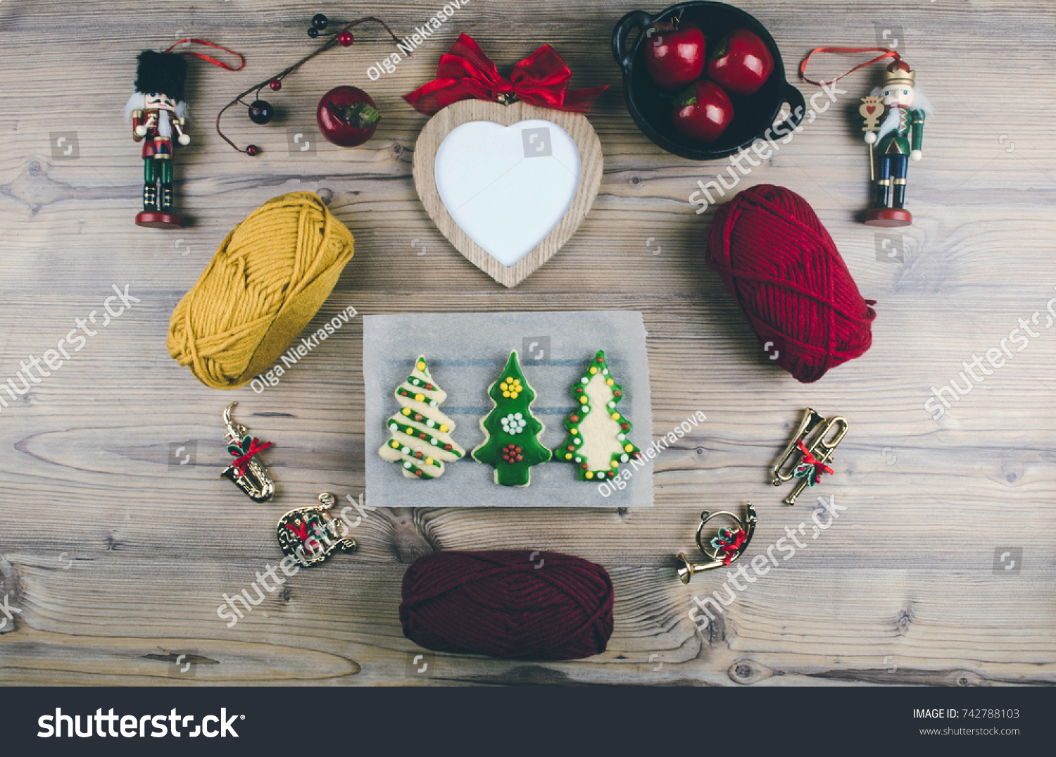 Download Preparing Christmas Christmas Crafts Knitting Patterns Stock Photo Edit Now 742788103 Yellowimages Mockups