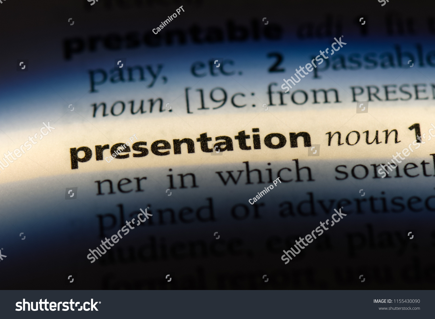 describe the word presentation