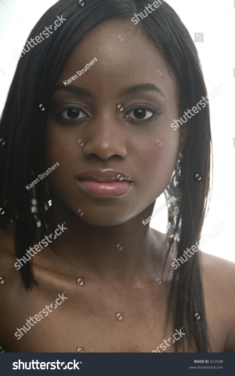 Pretty Dark Skinned Girl Stock Photo 812598 : Shutterstock