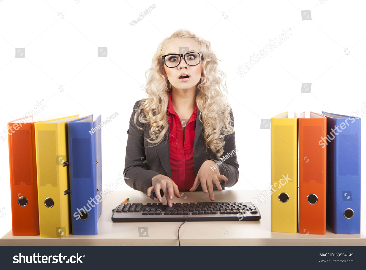 Pretty Office Worker Stock Photo 69554149 : Shutterstock