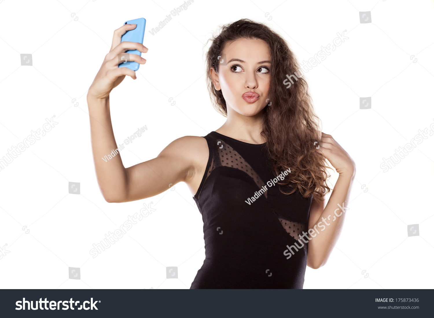 Cute Teen Girls Taking Selfies