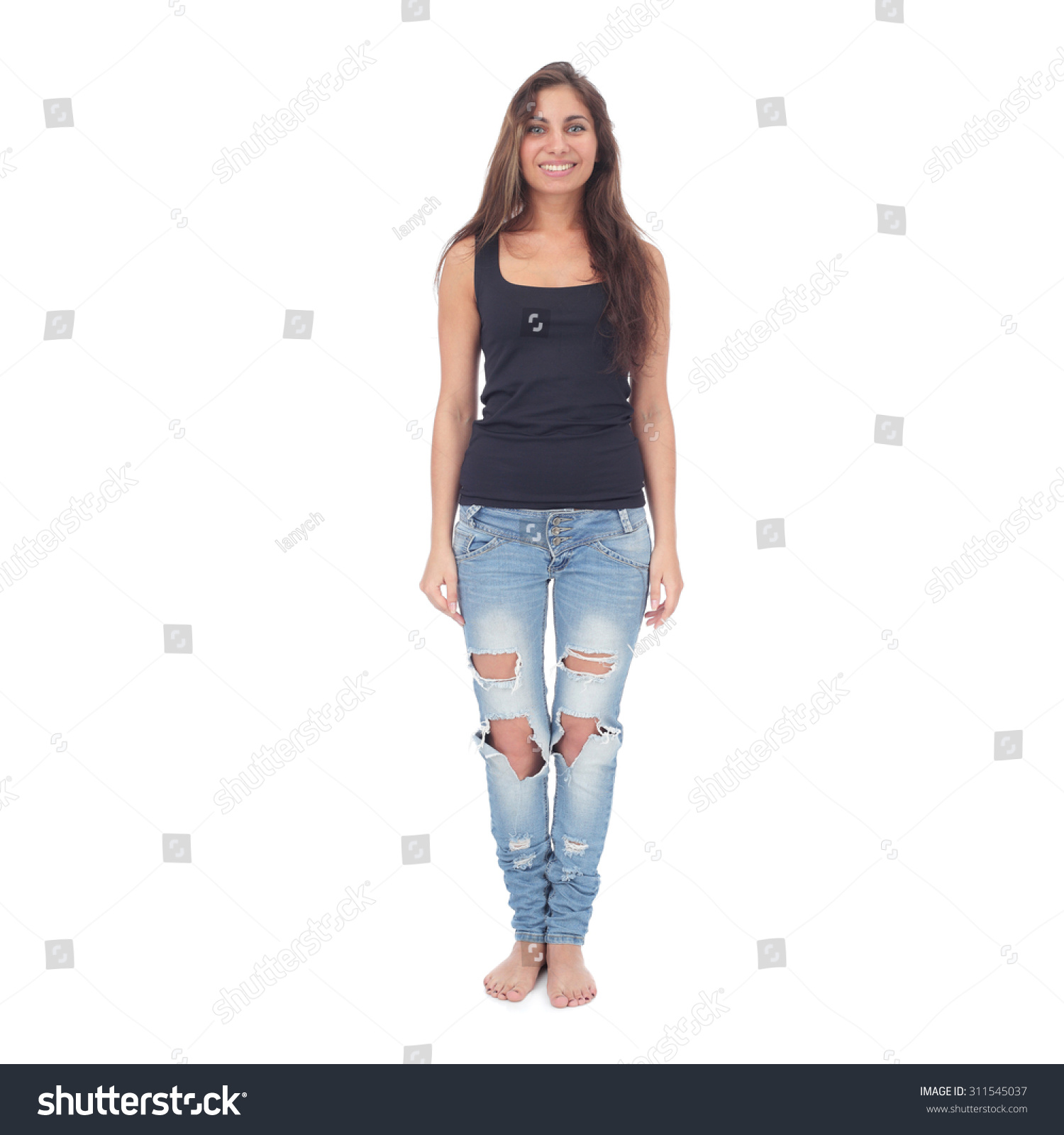 Teen Girl Ripped Jeans