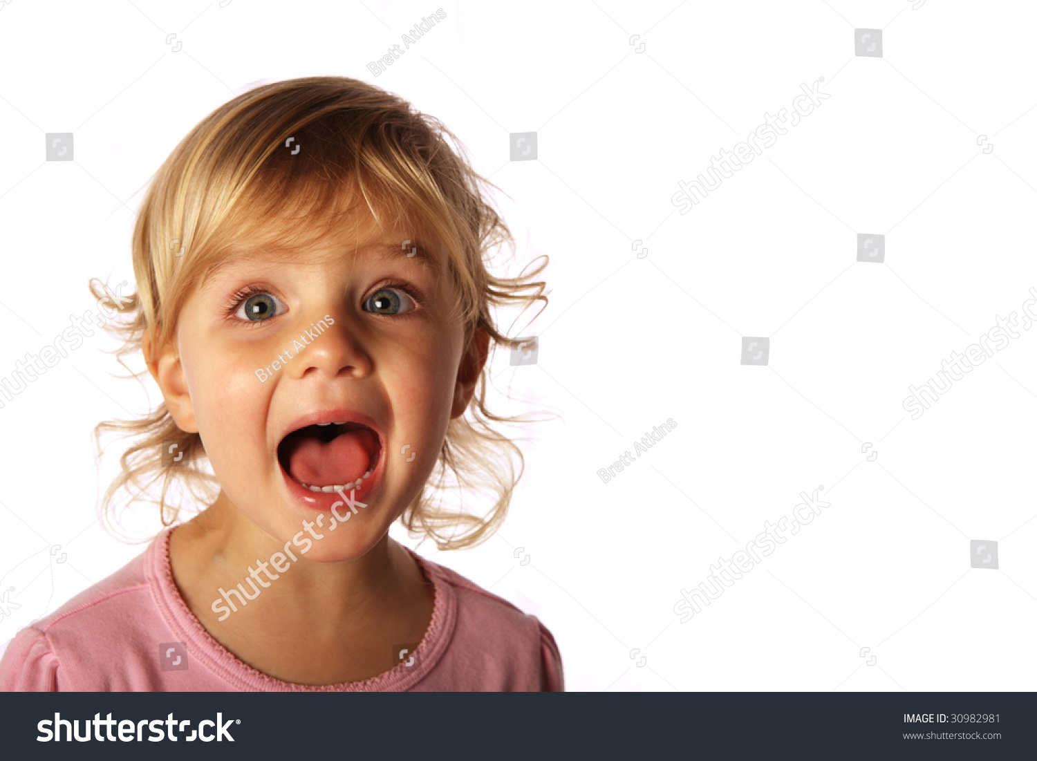 Pretty Young Girl Shouting Stock Photo 30982981 - Shutterstock