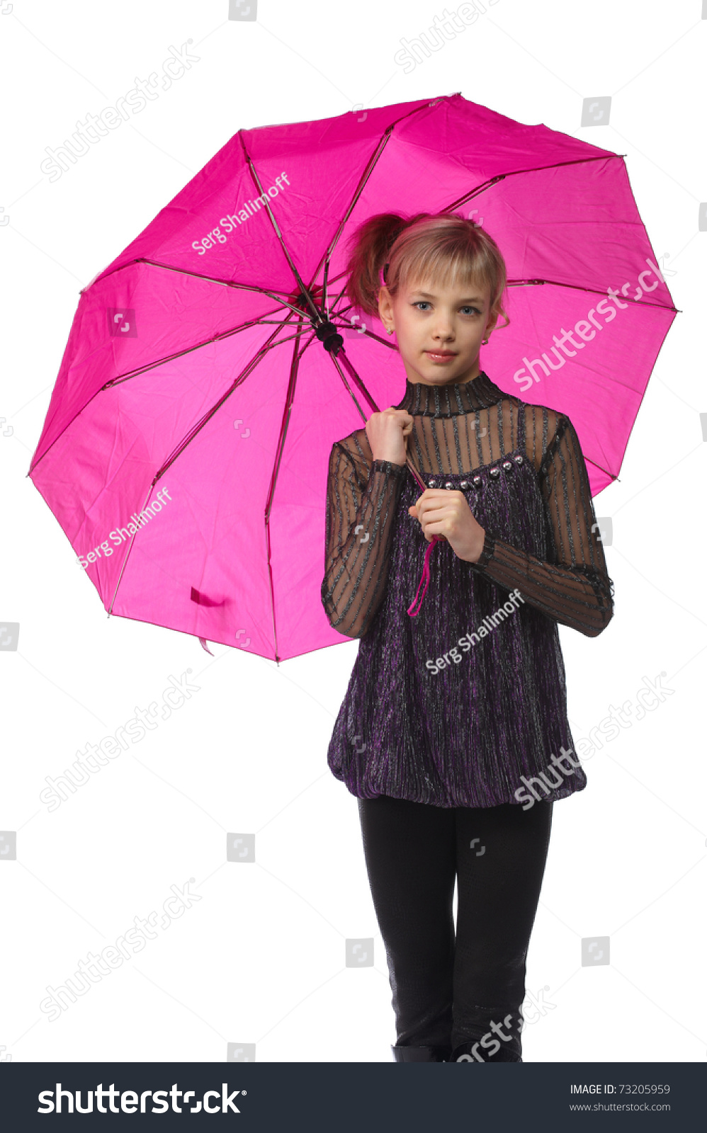 large pink umbrella