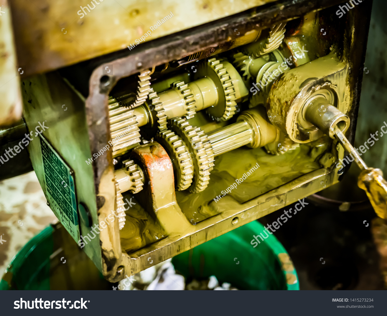 Preventive Machine Maintenance Retrofit Machine Shop Stock Photo (Edit