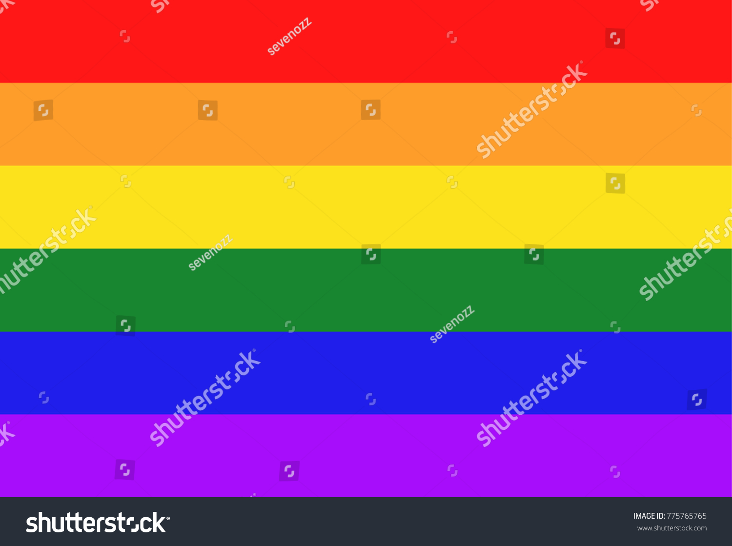 Pride Flag Lgbt Sign Lesbian Gay Stock Illustration 775765765