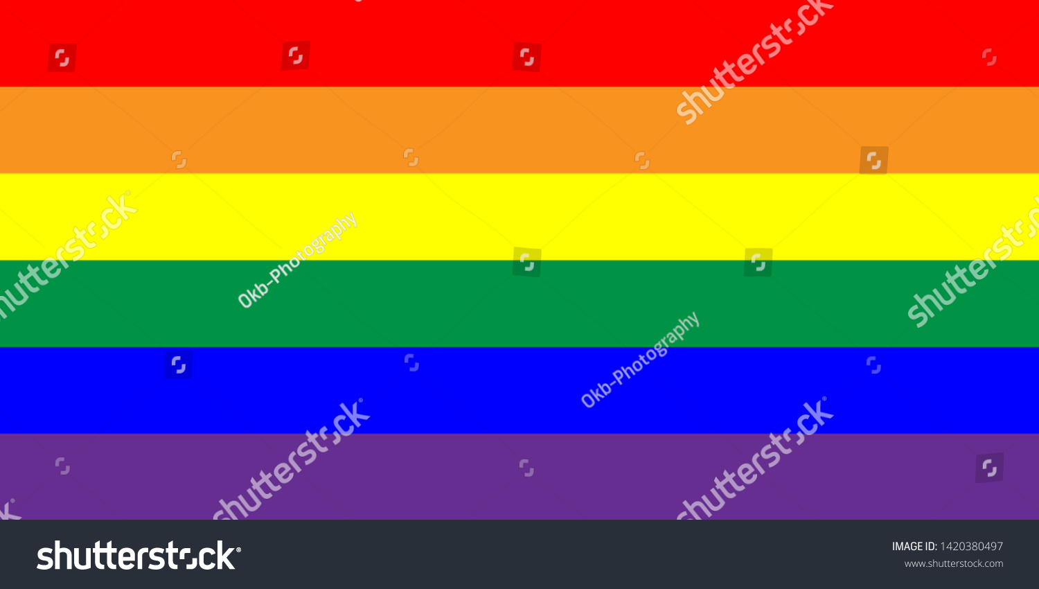 Pride Lgbtq Rainbow Color Stripes Symbol Stock Illustration 1420380497 ...