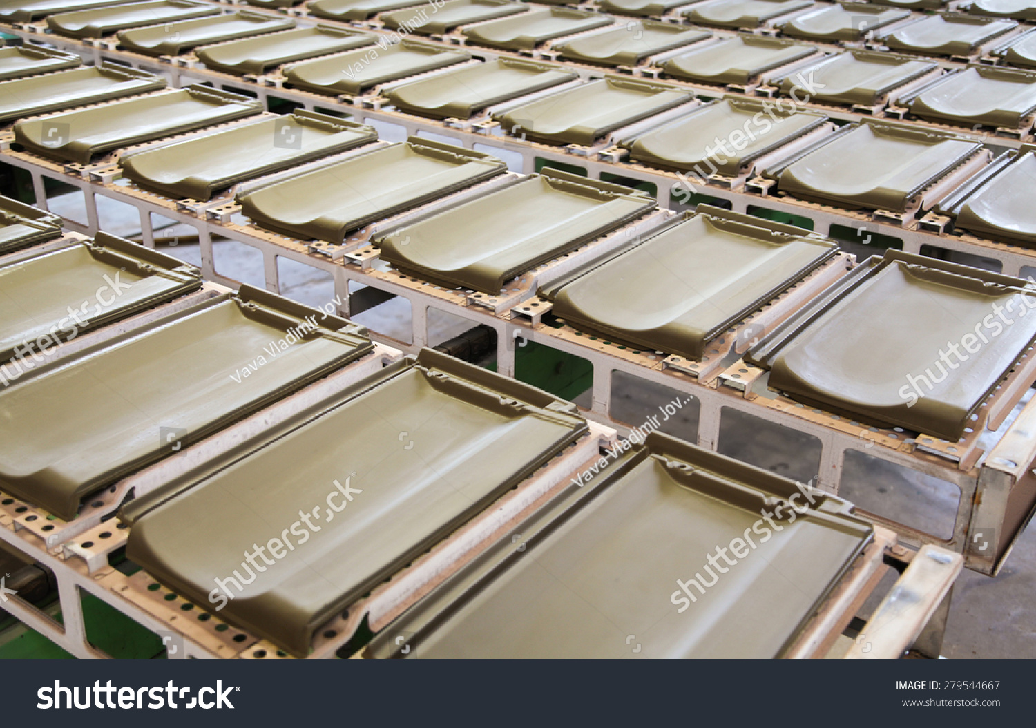 Production Line Roof Tile Factory Raw Stock Photo Edit Now 279544667