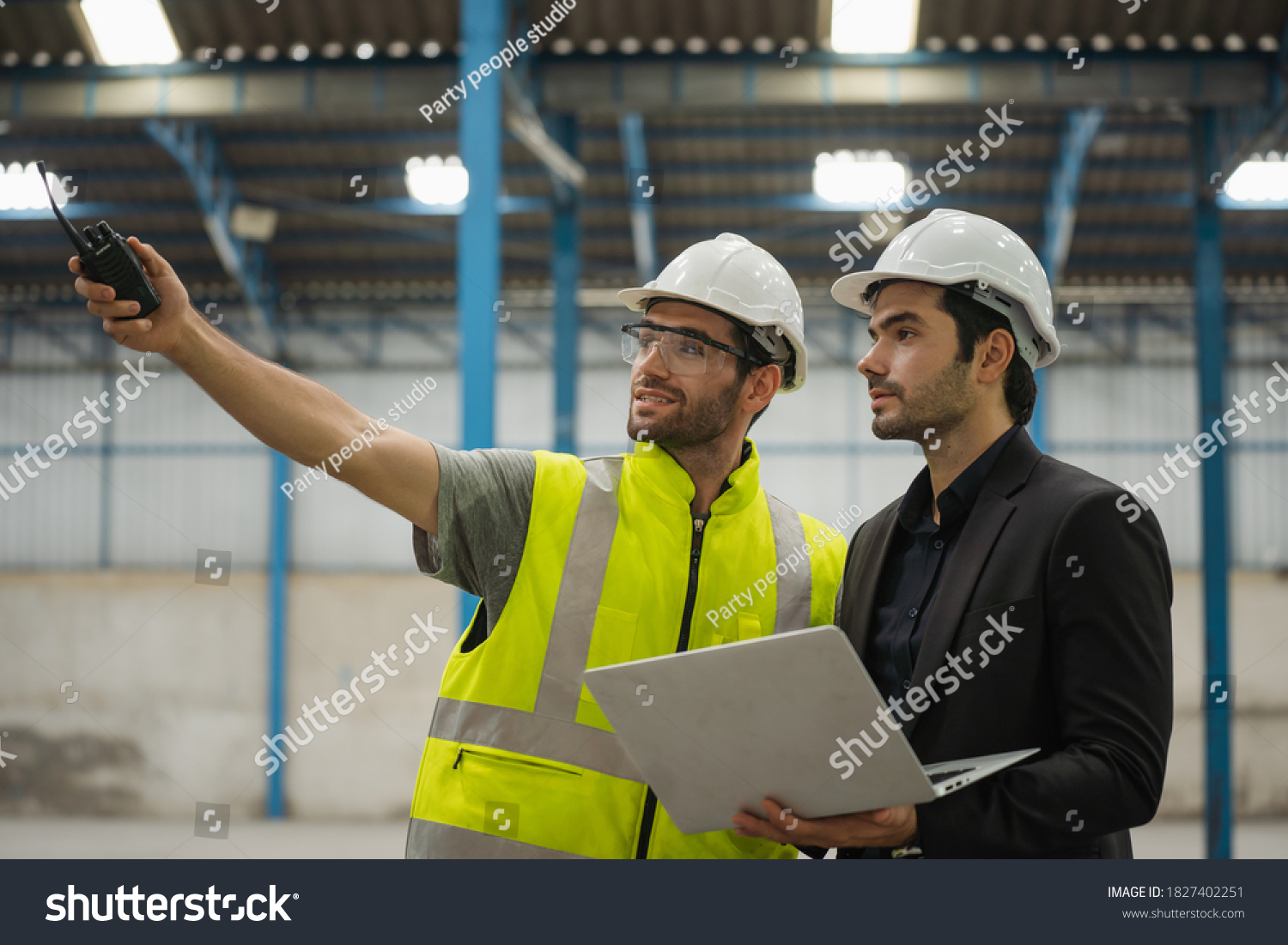 41 042 Workers Facility Shutterstock   Stock Photo Professional Engineering And Manager Logistic Worker Warehouse Man Quality Control Maintenance 1827402251 