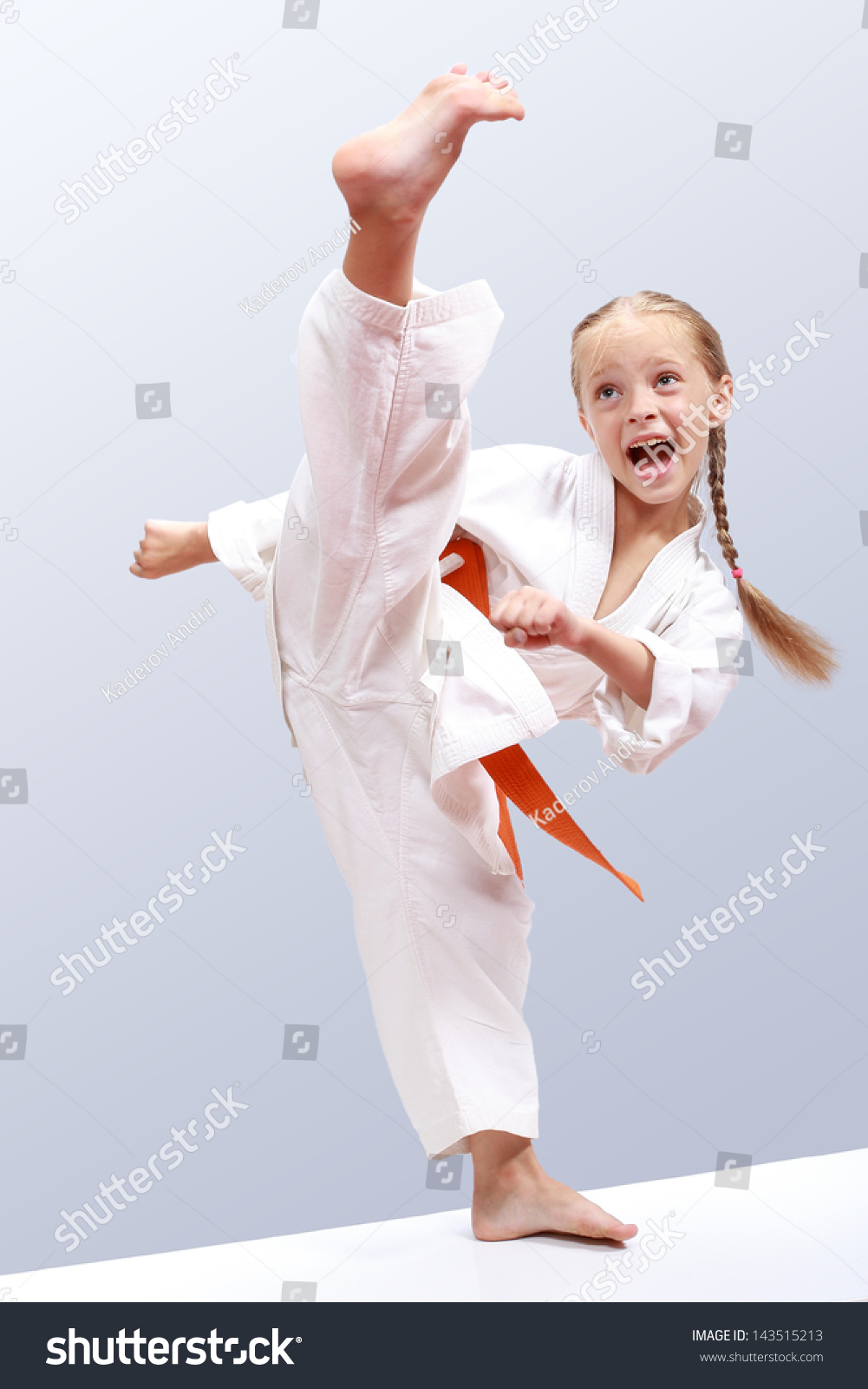 Professional Karate Girl Stock Photo 143515213 : Shutterstock